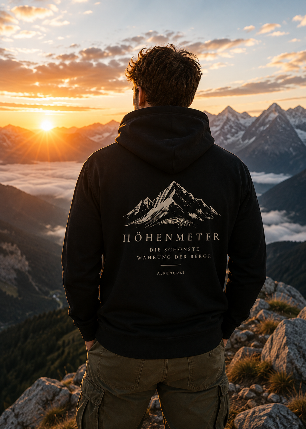 Höhenmeter - Die schönste Währung der Berge - Organic Hoodie
