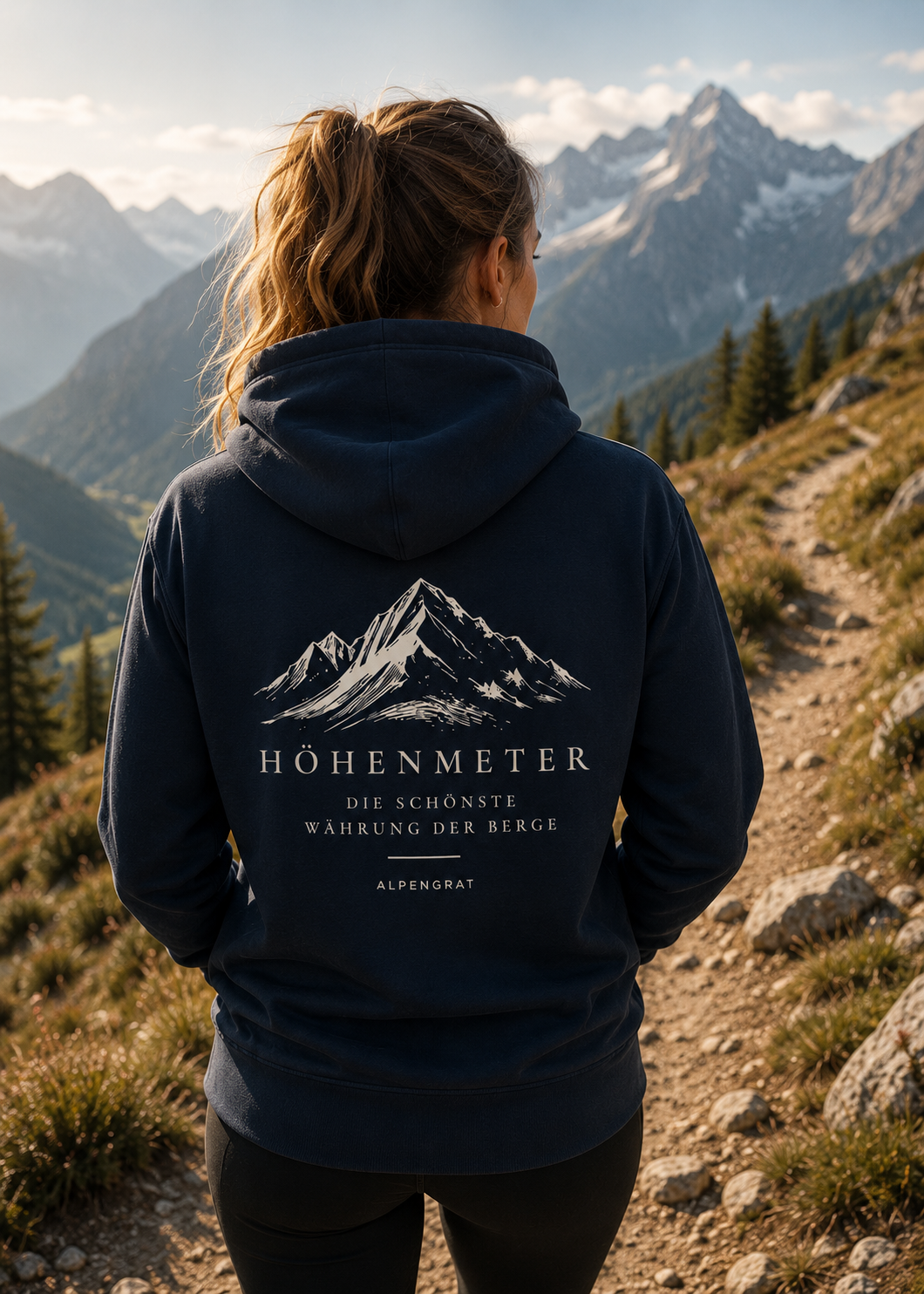 Höhenmeter - Die schönste Währung der Berge - Organic Hoodie