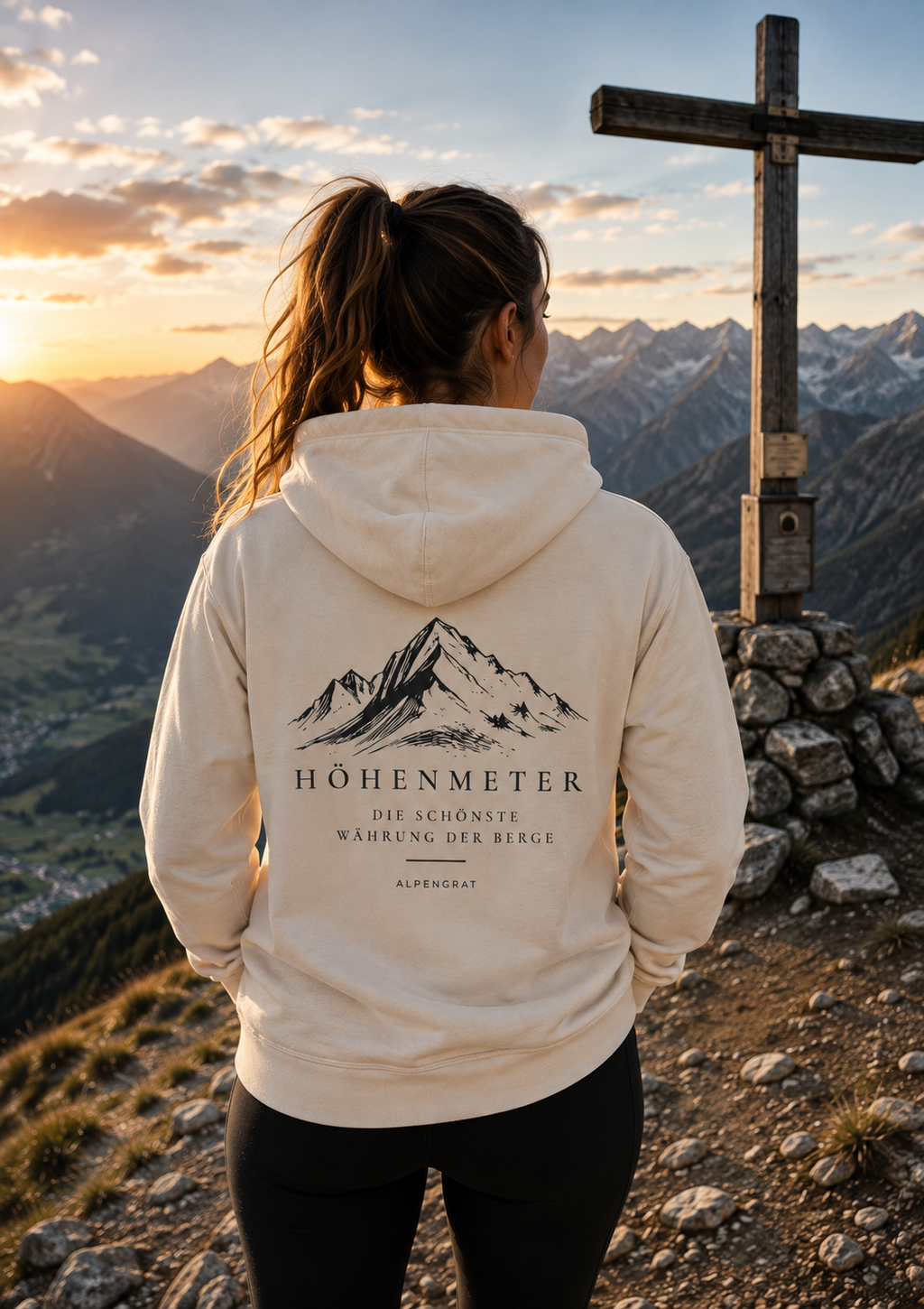 Höhenmeter - Die schönste Währung der Berge - Organic Hoodie