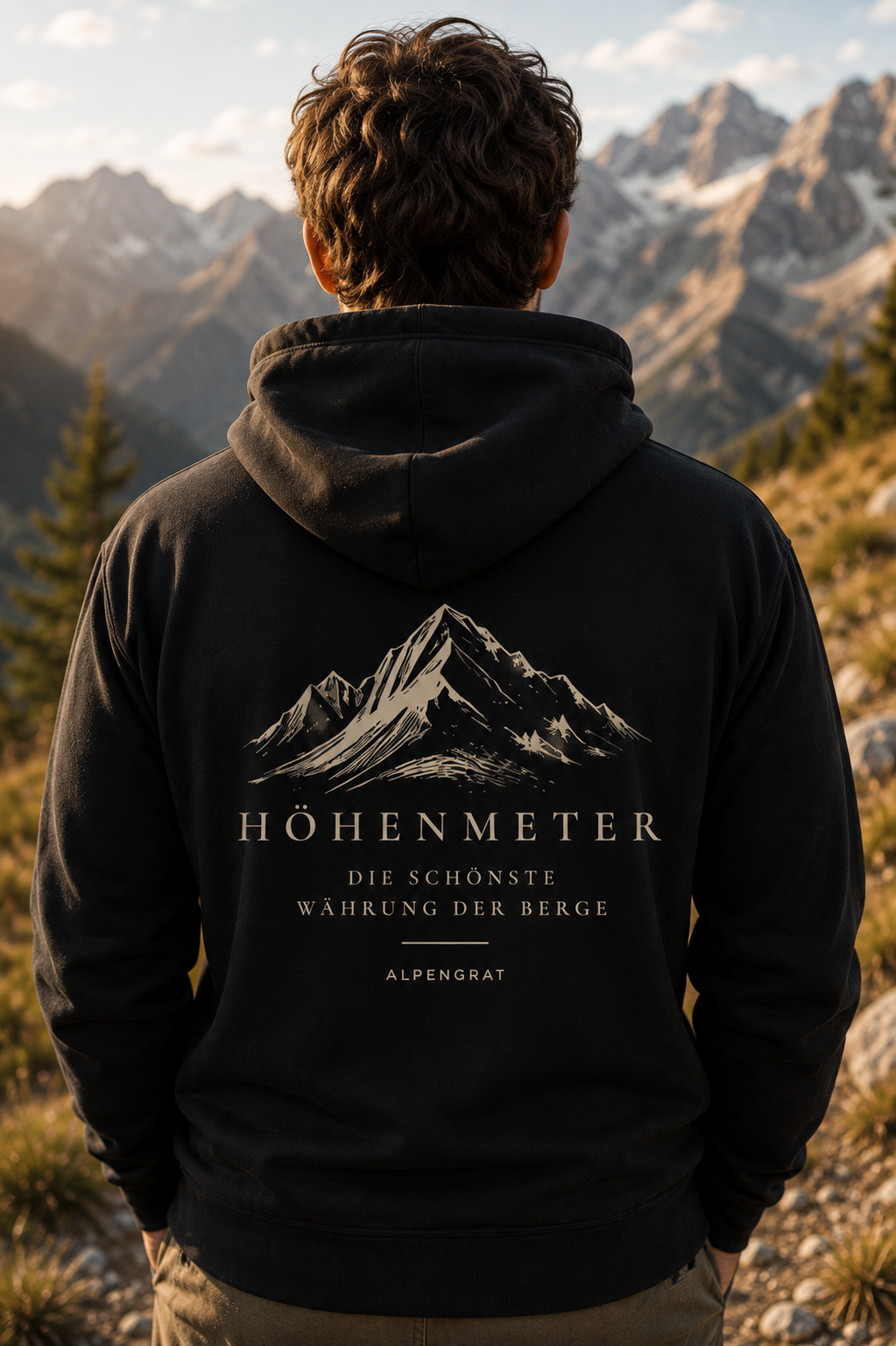 Höhenmeter - Die schönste Währung der Berge - Organic Hoodie