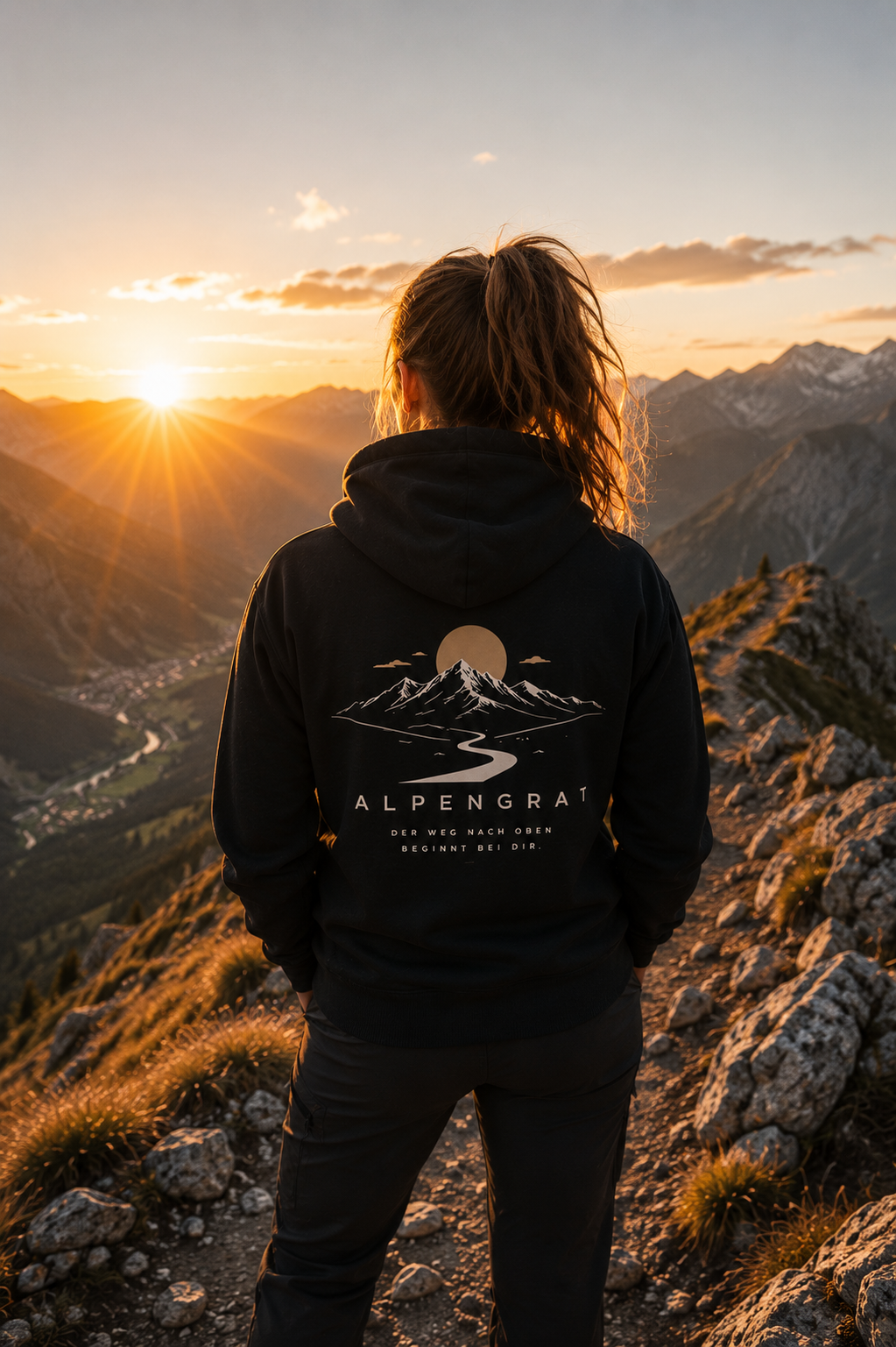 Der Weg nach oben | Organic Hoodie