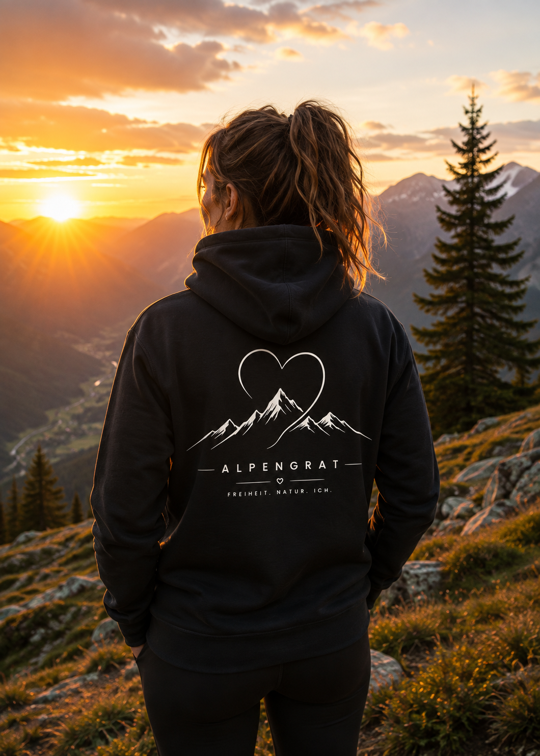 Herzgipfel - Organic Hoodie
