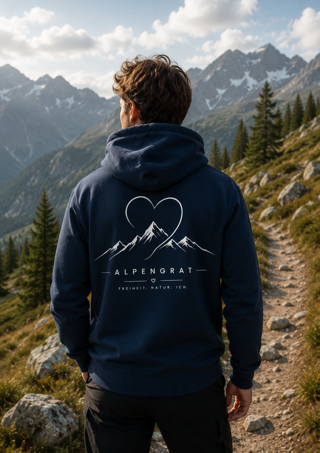 Herzgipfel - Organic Hoodie
