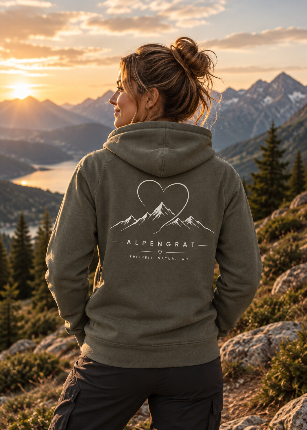 Herzgipfel - Organic Hoodie