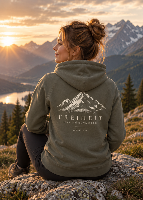 Freiheit hat Höhenmeter - Organic Hoodie