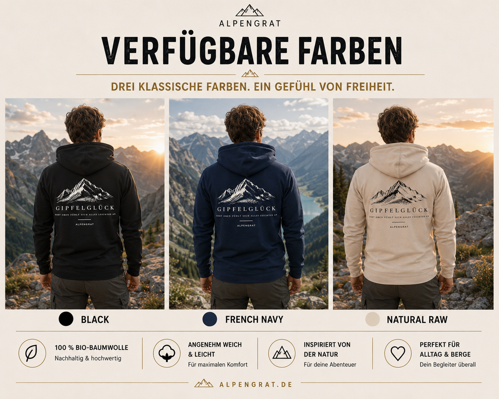 Gipfelglück | Organic Hoodie