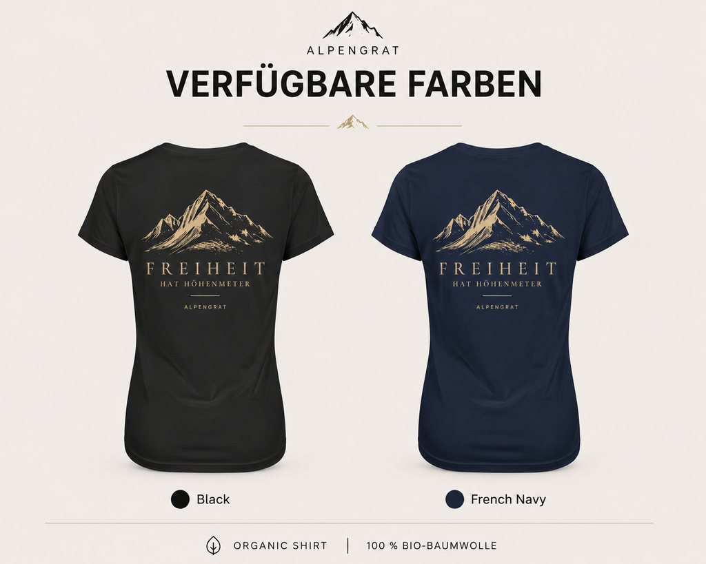 Freiheit hat Höhenmeter | Damen Bio Shirt