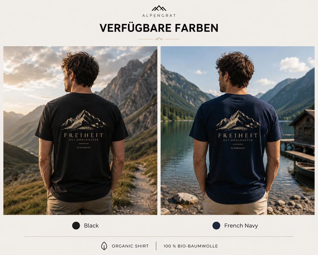 Freiheit hat Höhenmeter | Unisex Bio Shirt