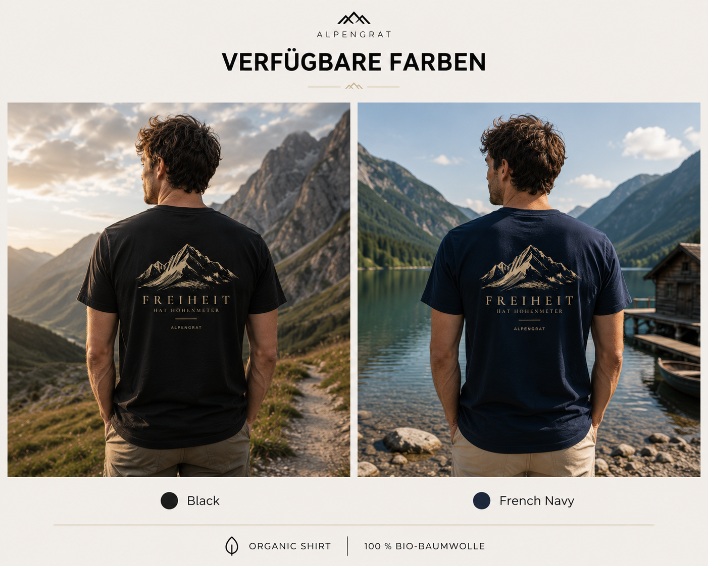 Freiheit hat Höhenmeter | Unisex Bio Shirt