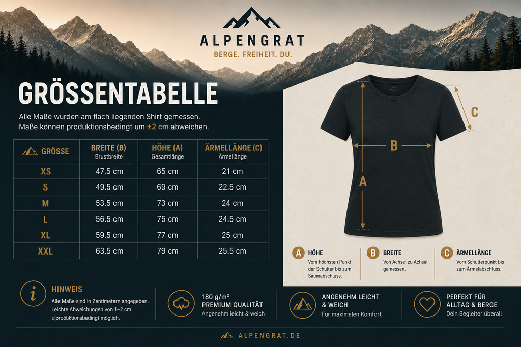 Freiheit hat Höhenmeter | Unisex Bio Shirt
