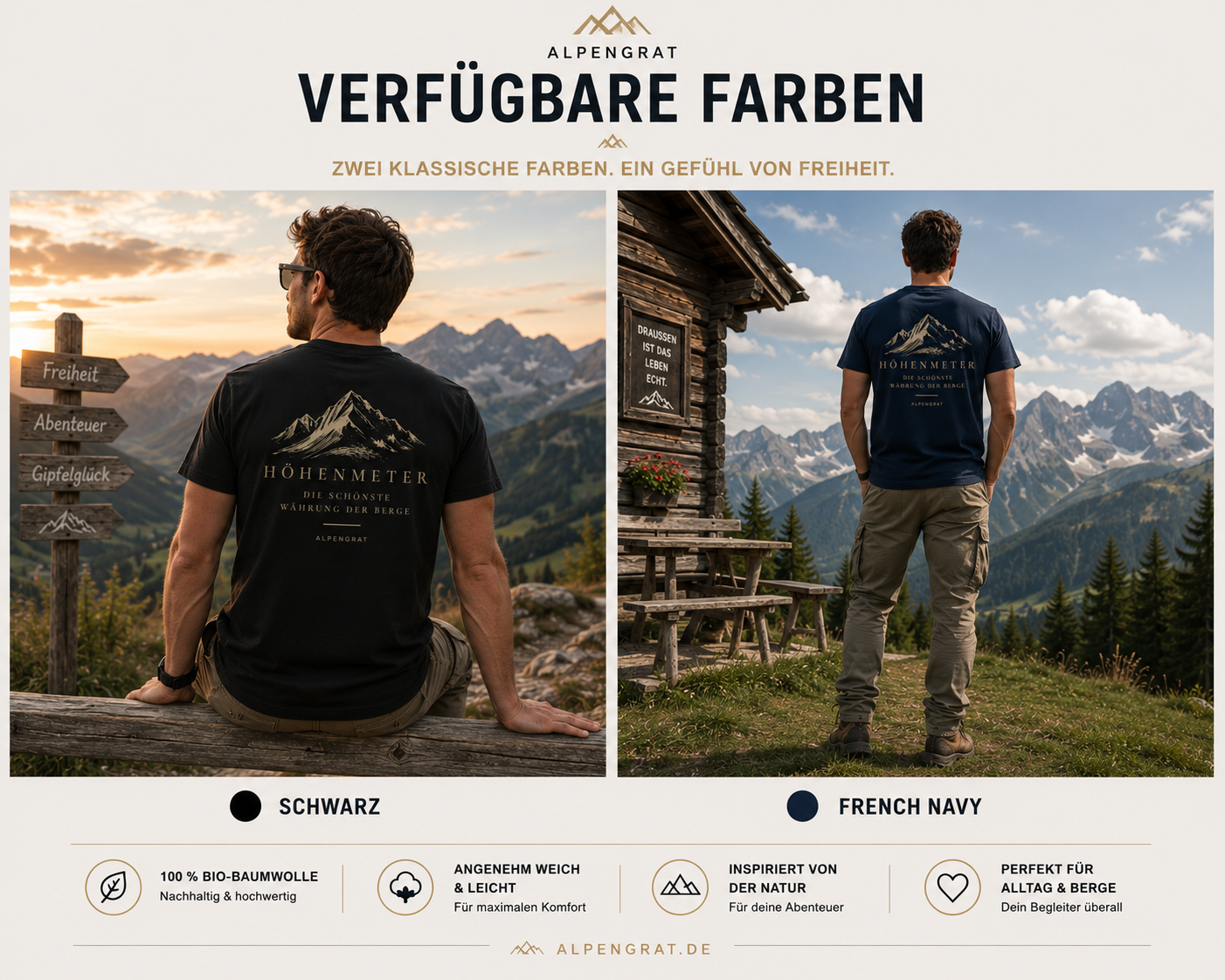 Höhenmeter | Unisex Organic Shirt