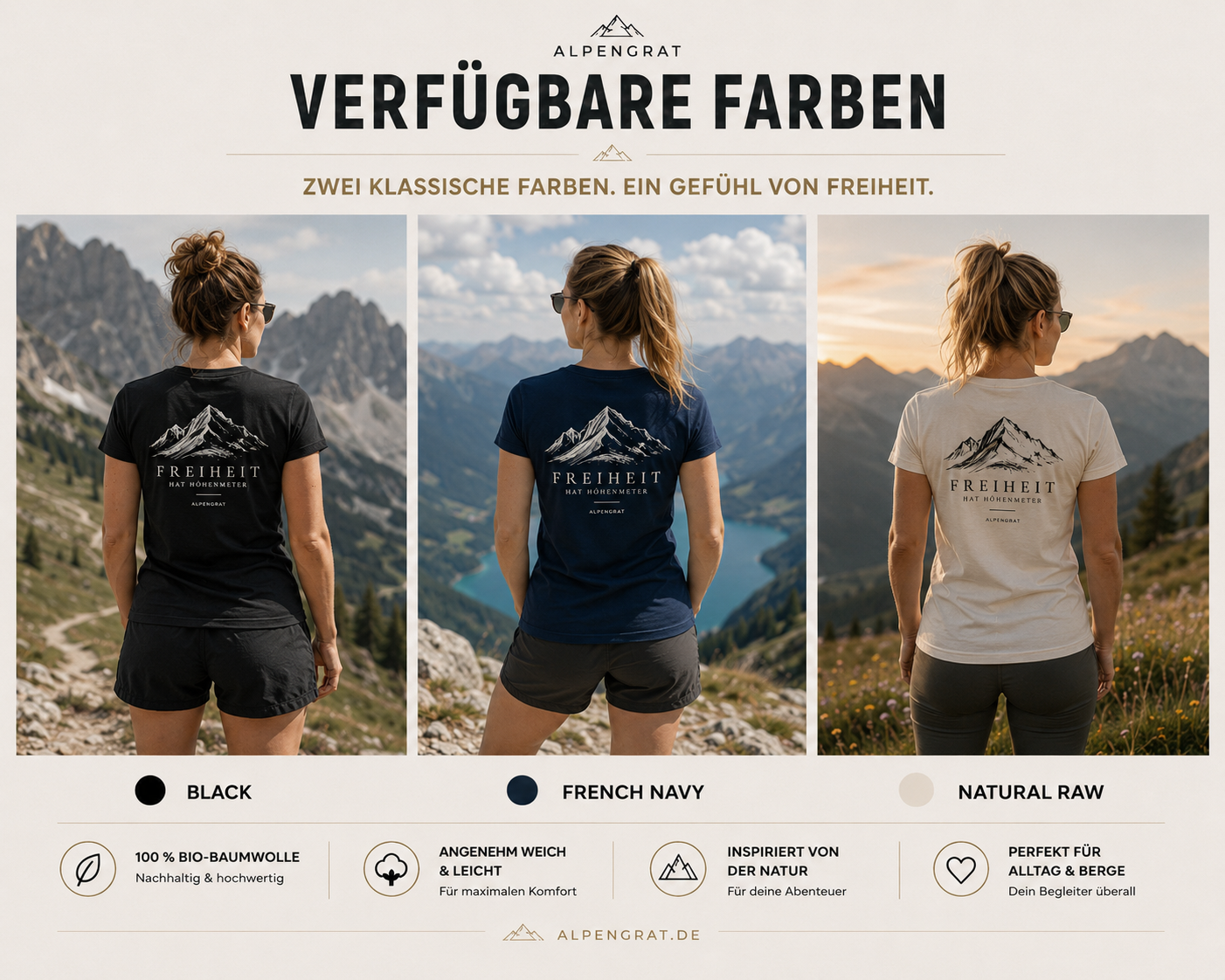 Freiheit hat Höhenmeter | Damen Organic Shirt