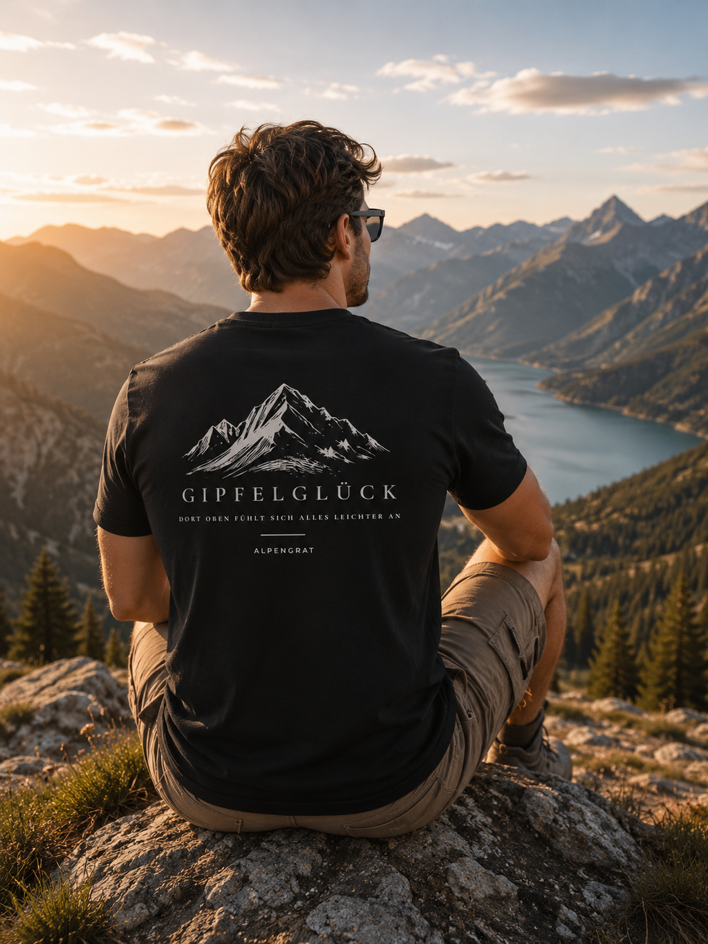 Gipfelglück - Dort oben fühlt sich alles leichter an. - Organic Shirt