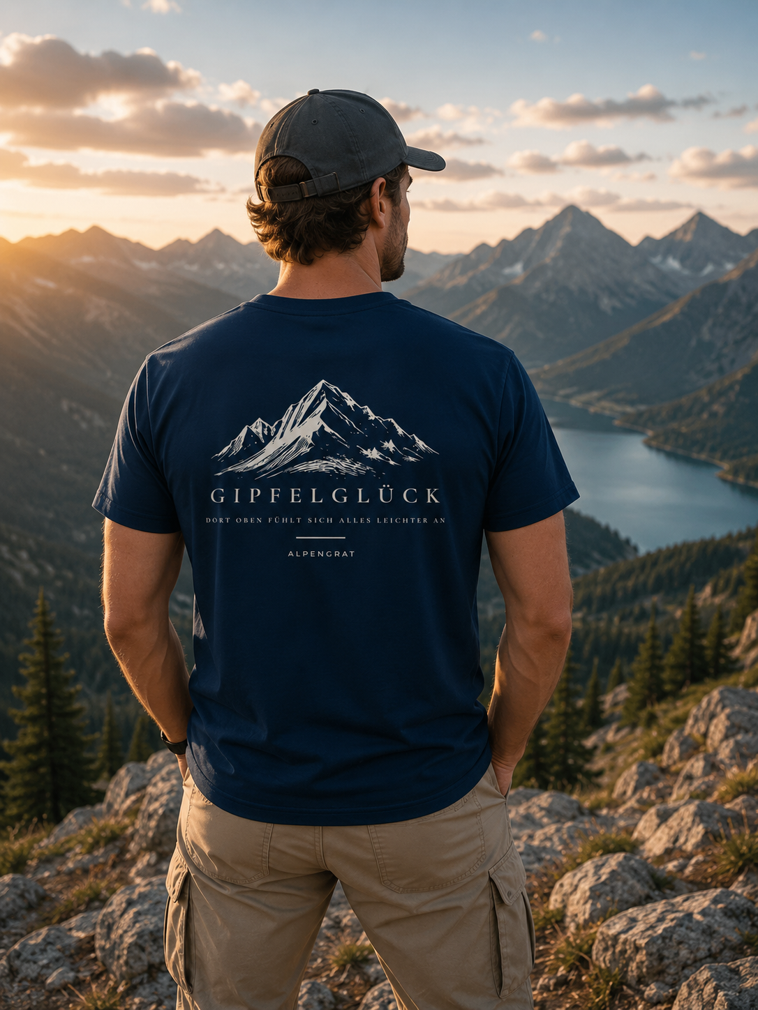 Gipfelglück - Dort oben fühlt sich alles leichter an. - Organic Shirt
