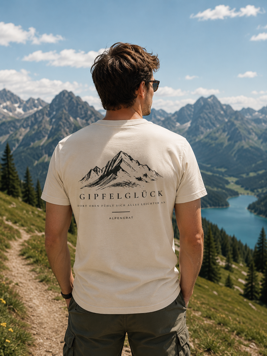 Gipfelglück - Dort oben fühlt sich alles leichter an. - Organic Shirt