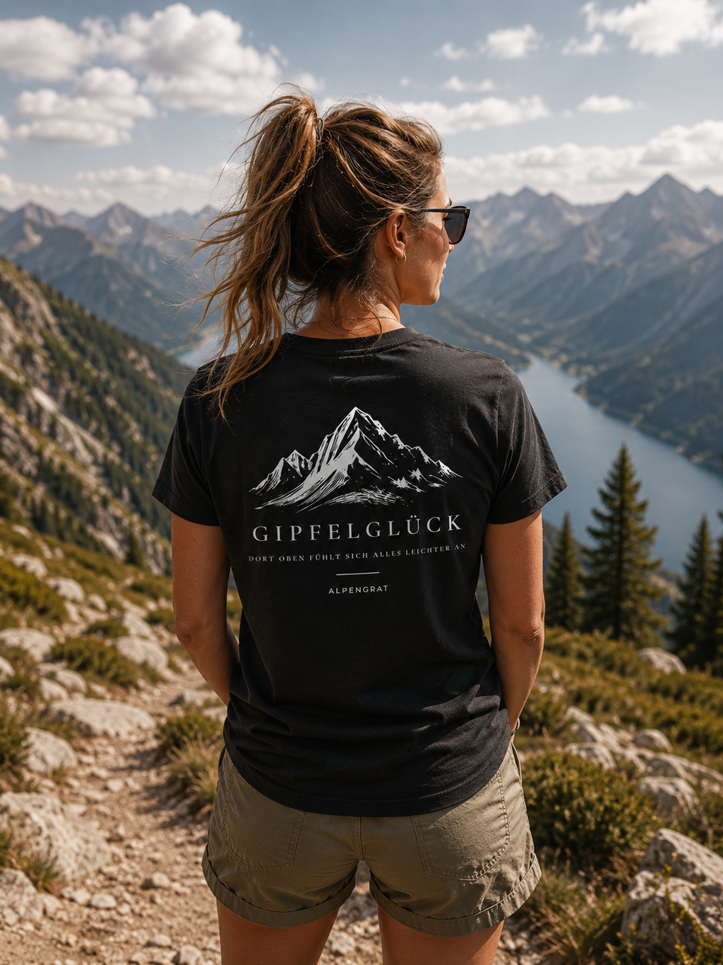 Gipfelglück - Dort oben fühlt sich alles leichter an. - Damen Organic Shirt