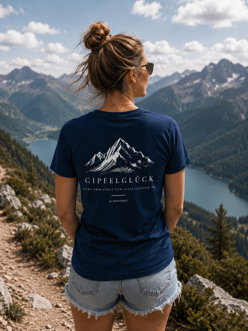 Gipfelglück - Dort oben fühlt sich alles leichter an. - Damen Organic Shirt
