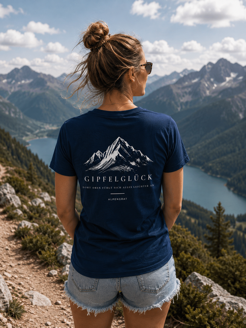 Gipfelglück - Dort oben fühlt sich alles leichter an. - Damen Organic Shirt