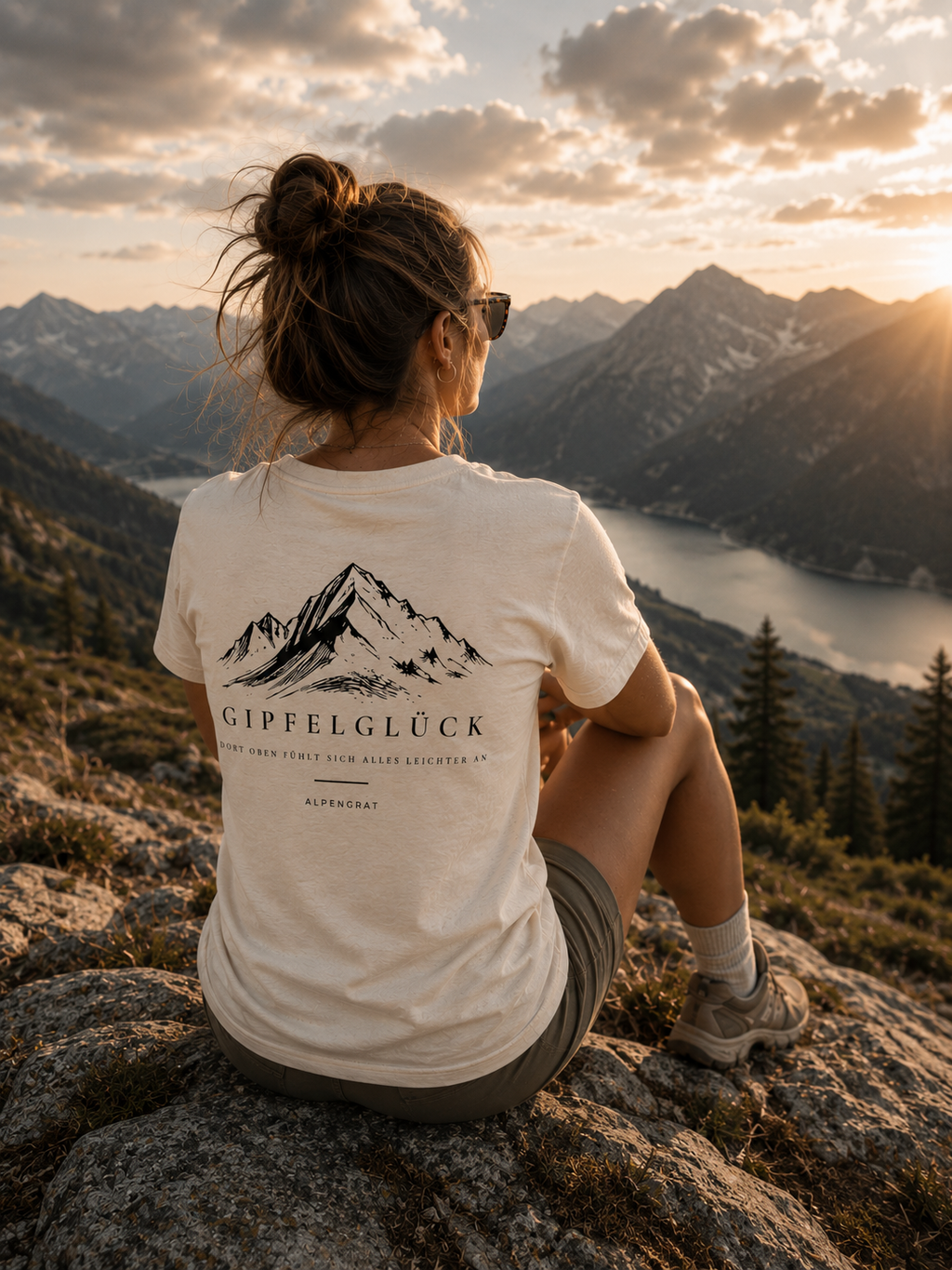 Gipfelglück - Dort oben fühlt sich alles leichter an. - Damen Organic Shirt