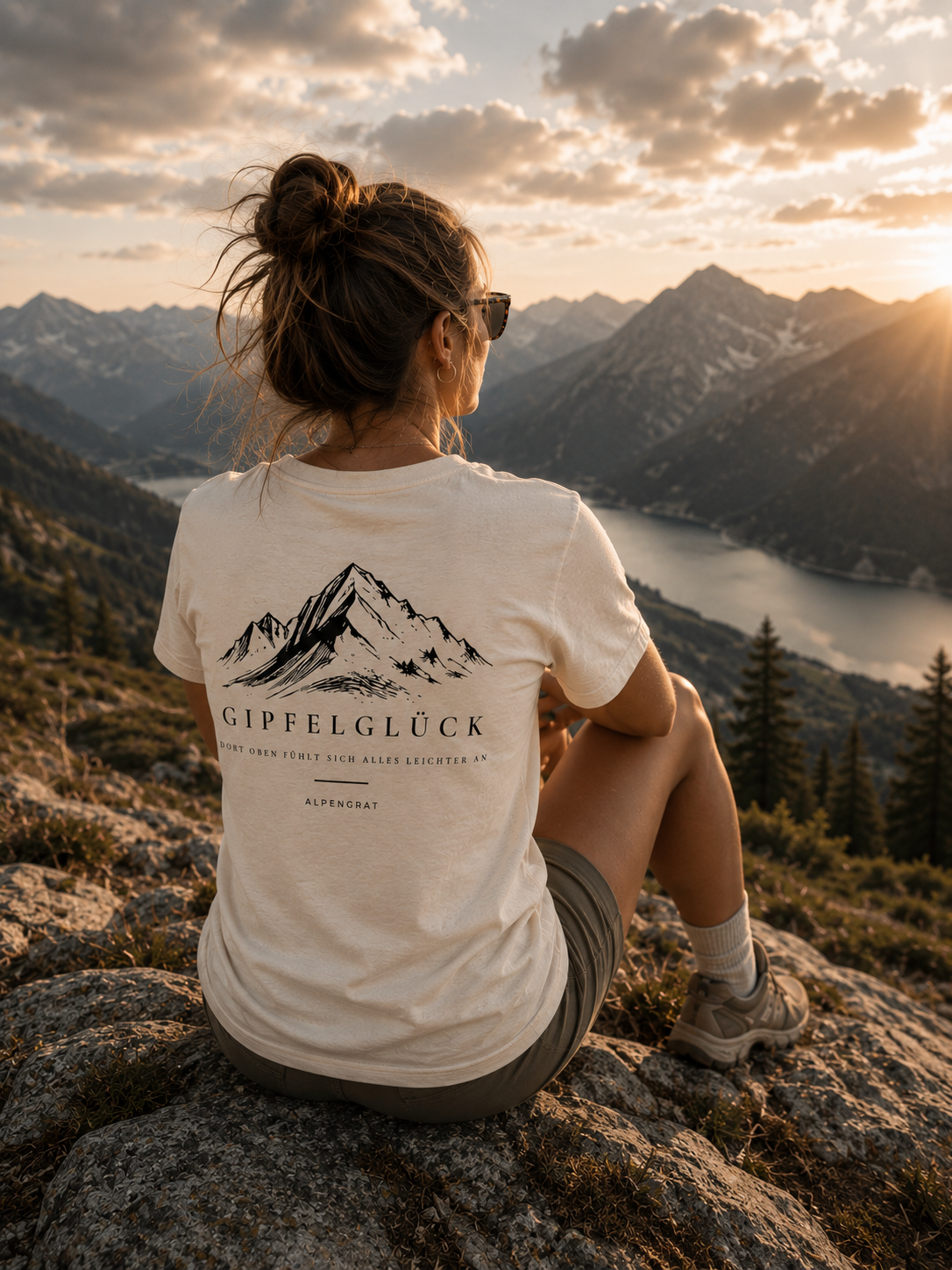 Gipfelglück - Dort oben fühlt sich alles leichter an. - Damen Organic Shirt