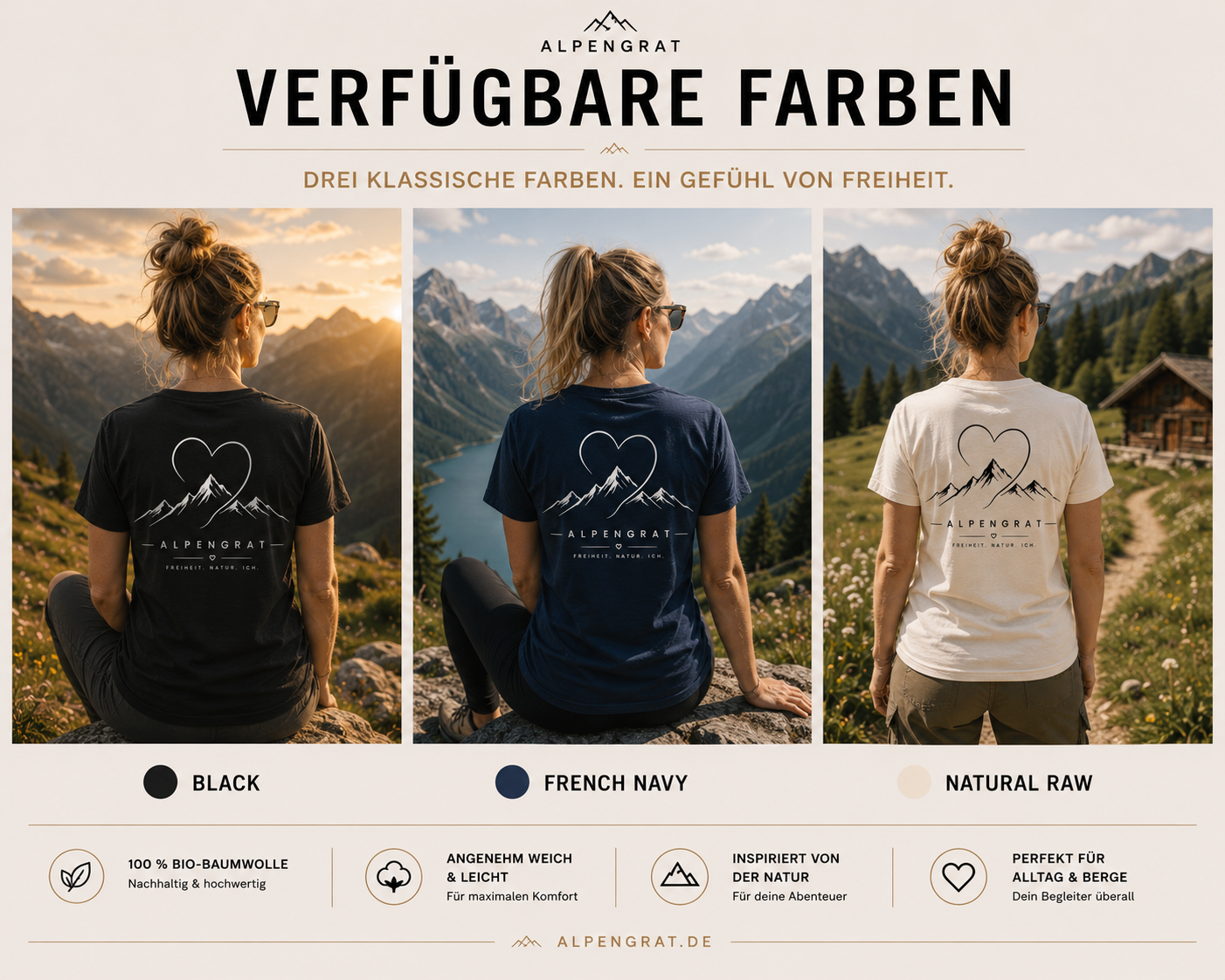 Herzgipfel - Damen Organic Shirt