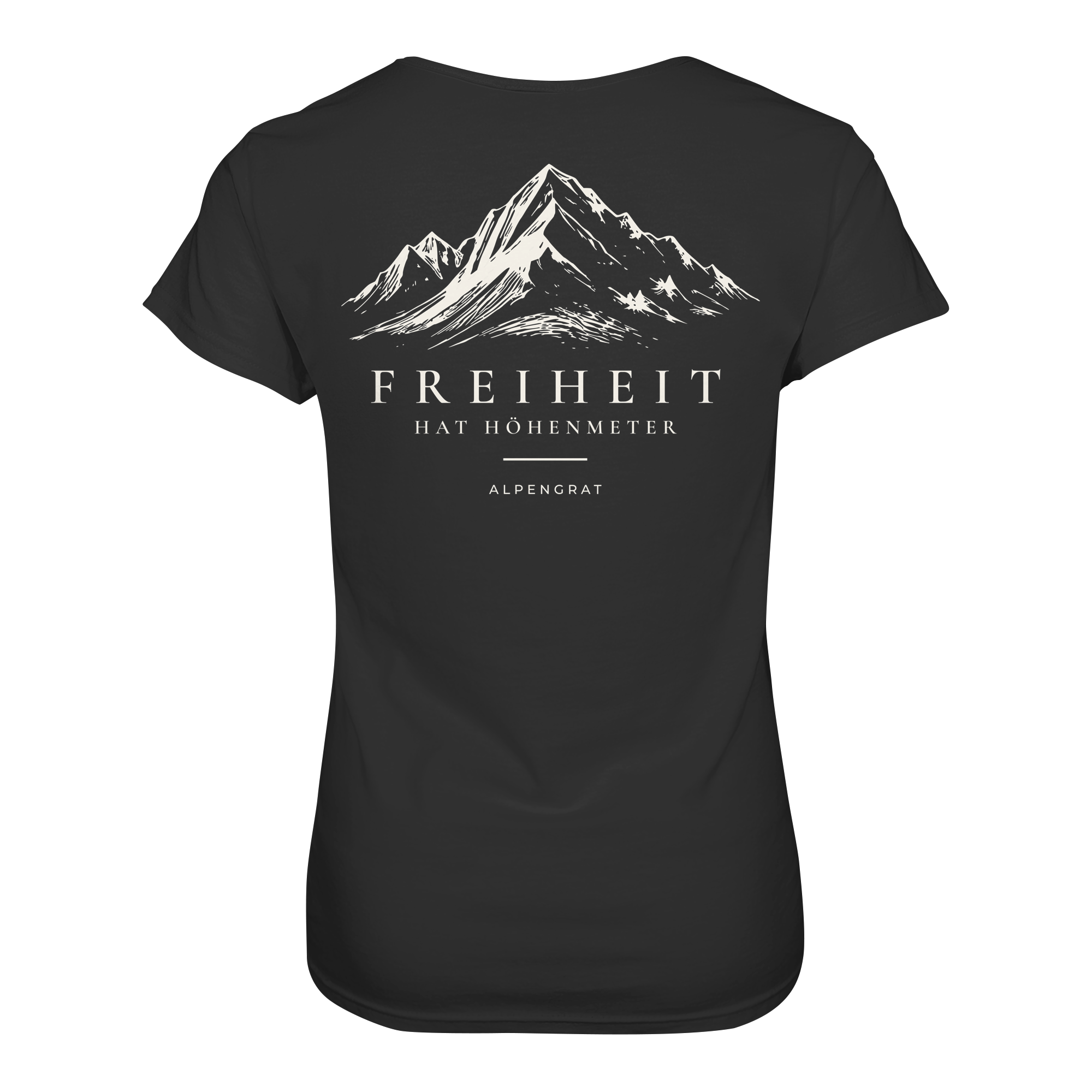 Freiheit hat Höhenmeter – Backprint Shirt - Damen Organic Shirt