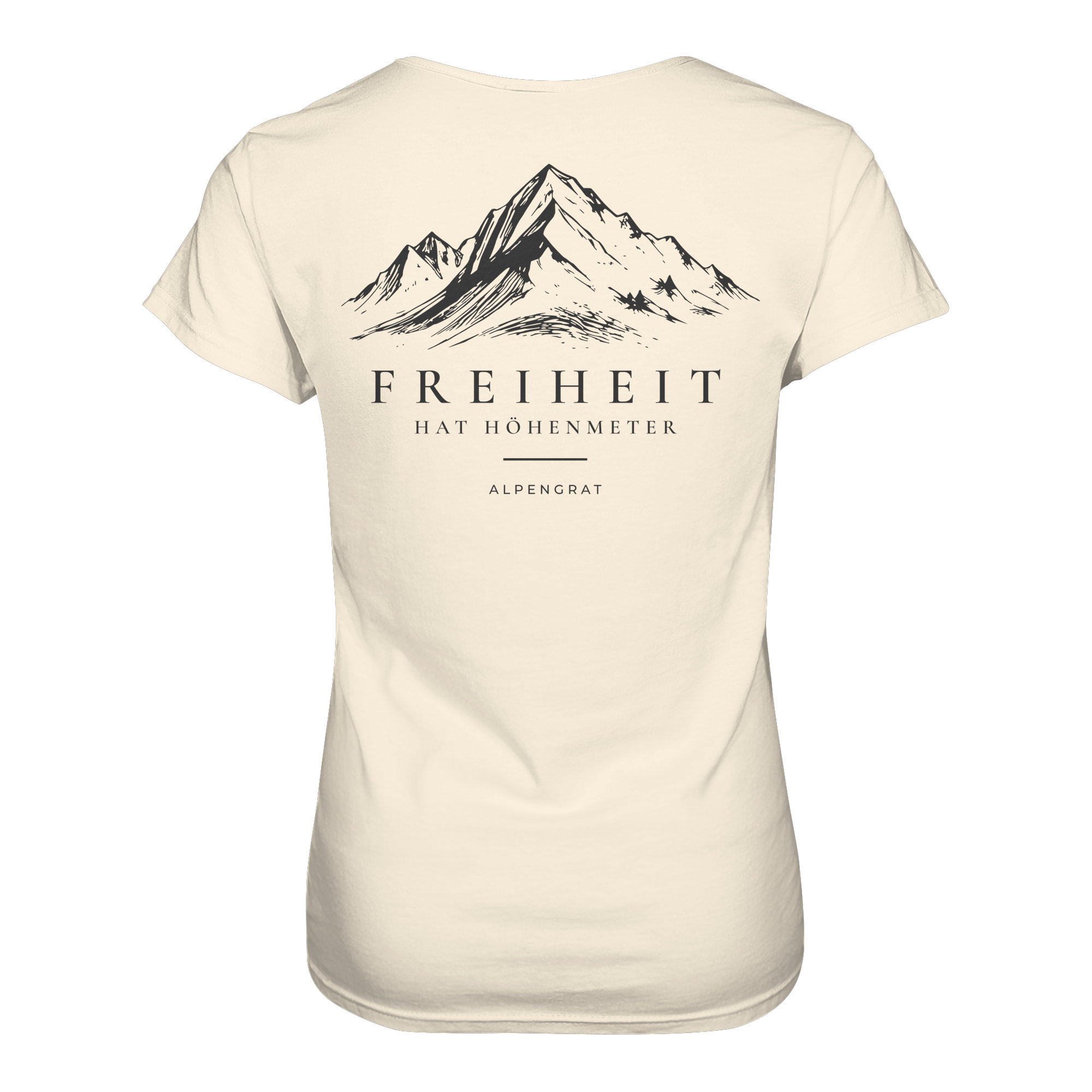 Freiheit hat Höhenmeter – Backprint Shirt - Damen Organic Shirt