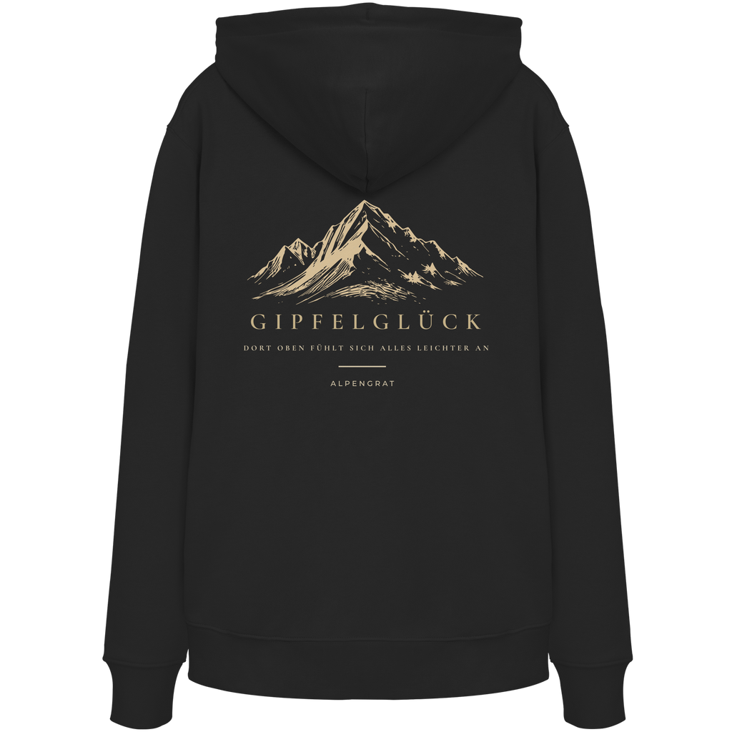 Gipfelglück - Dort oben fühlt sich alles leichter an. - Organic Hoodie
