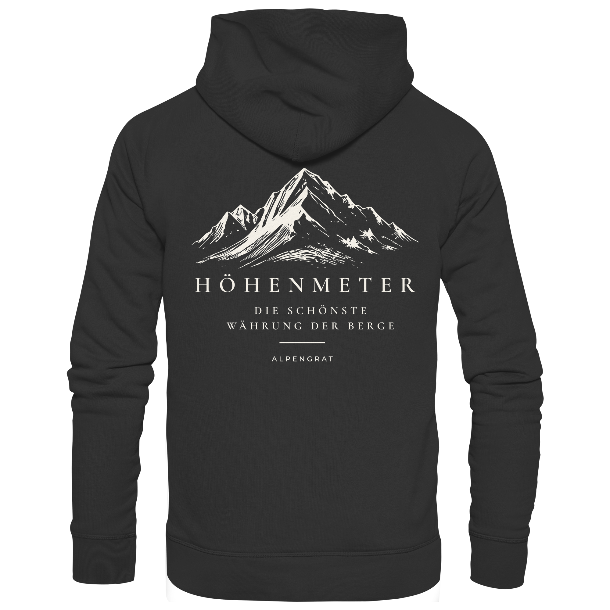 Höhenmeter - Die schönste Währung der Berge - Organic Hoodie