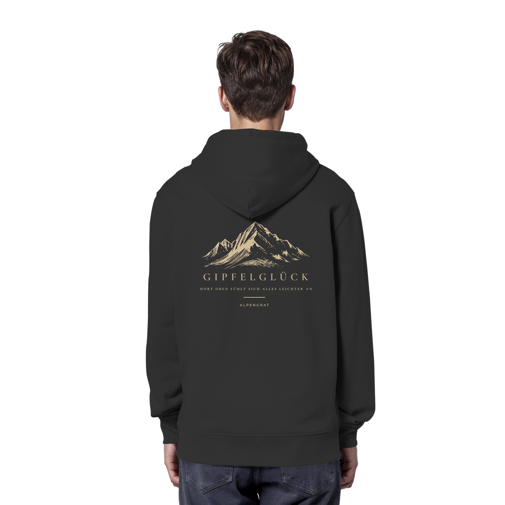 Gipfelglück - Dort oben fühlt sich alles leichter an. - Organic Hoodie