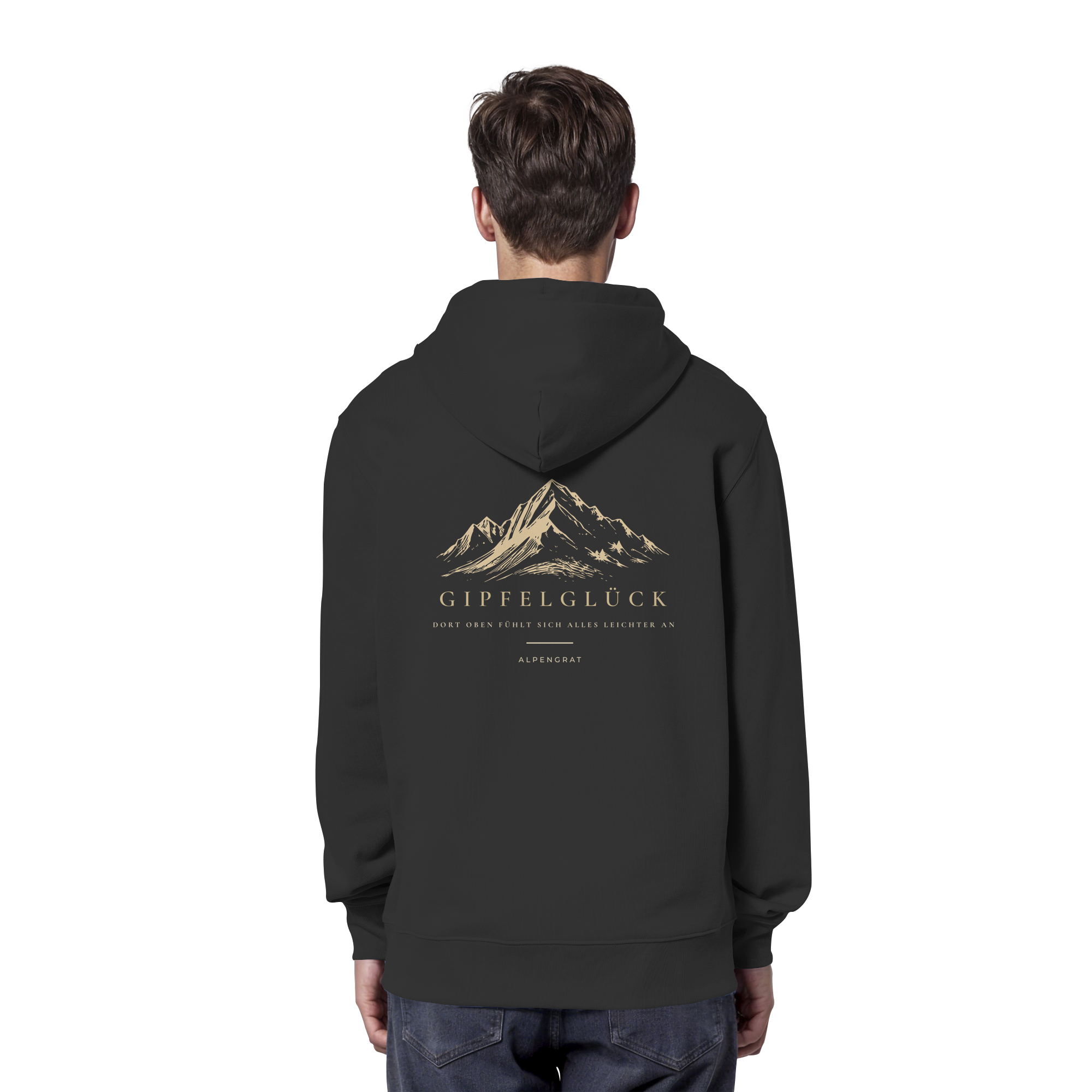 Gipfelglück - Dort oben fühlt sich alles leichter an. - Organic Hoodie