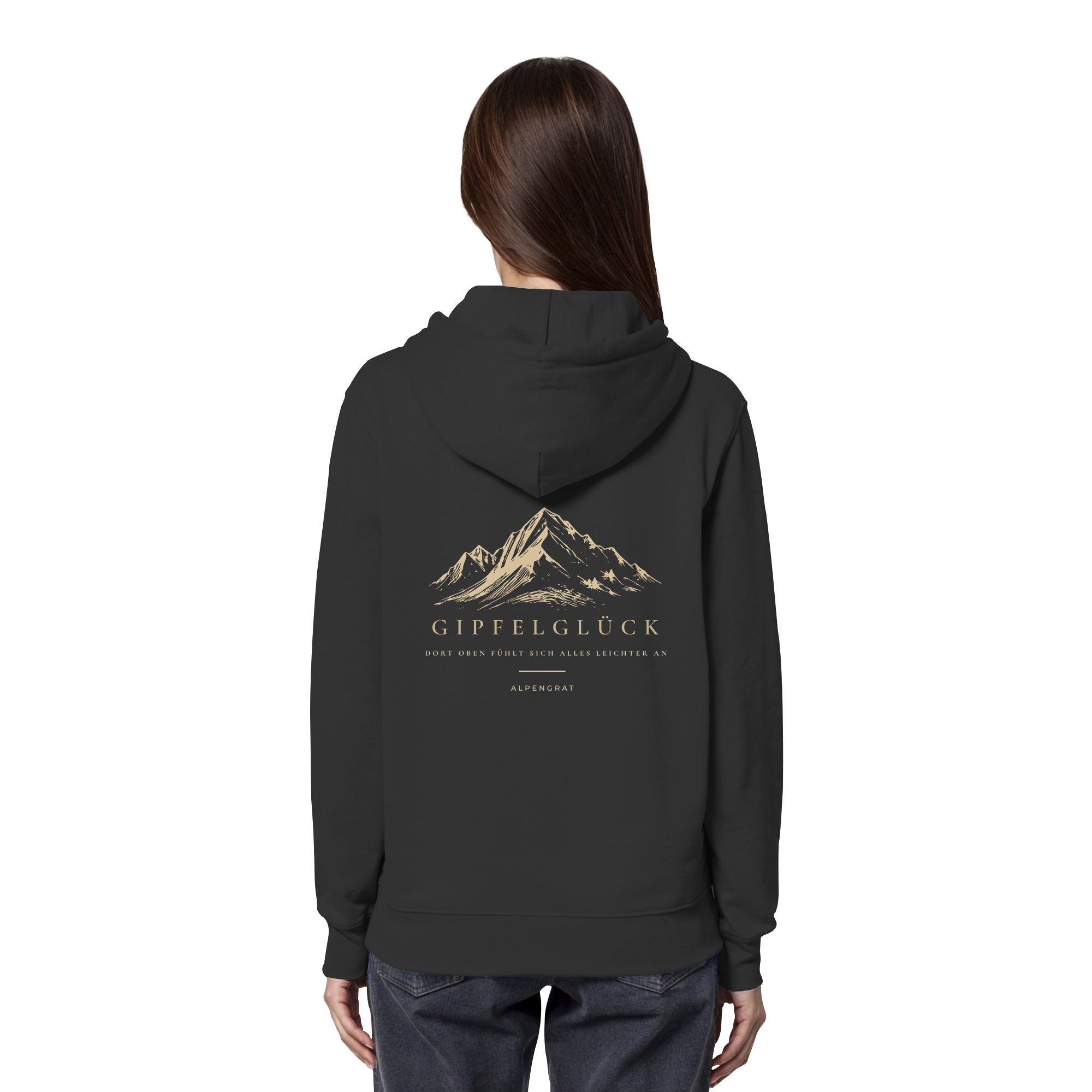 Gipfelglück - Dort oben fühlt sich alles leichter an. - Organic Hoodie