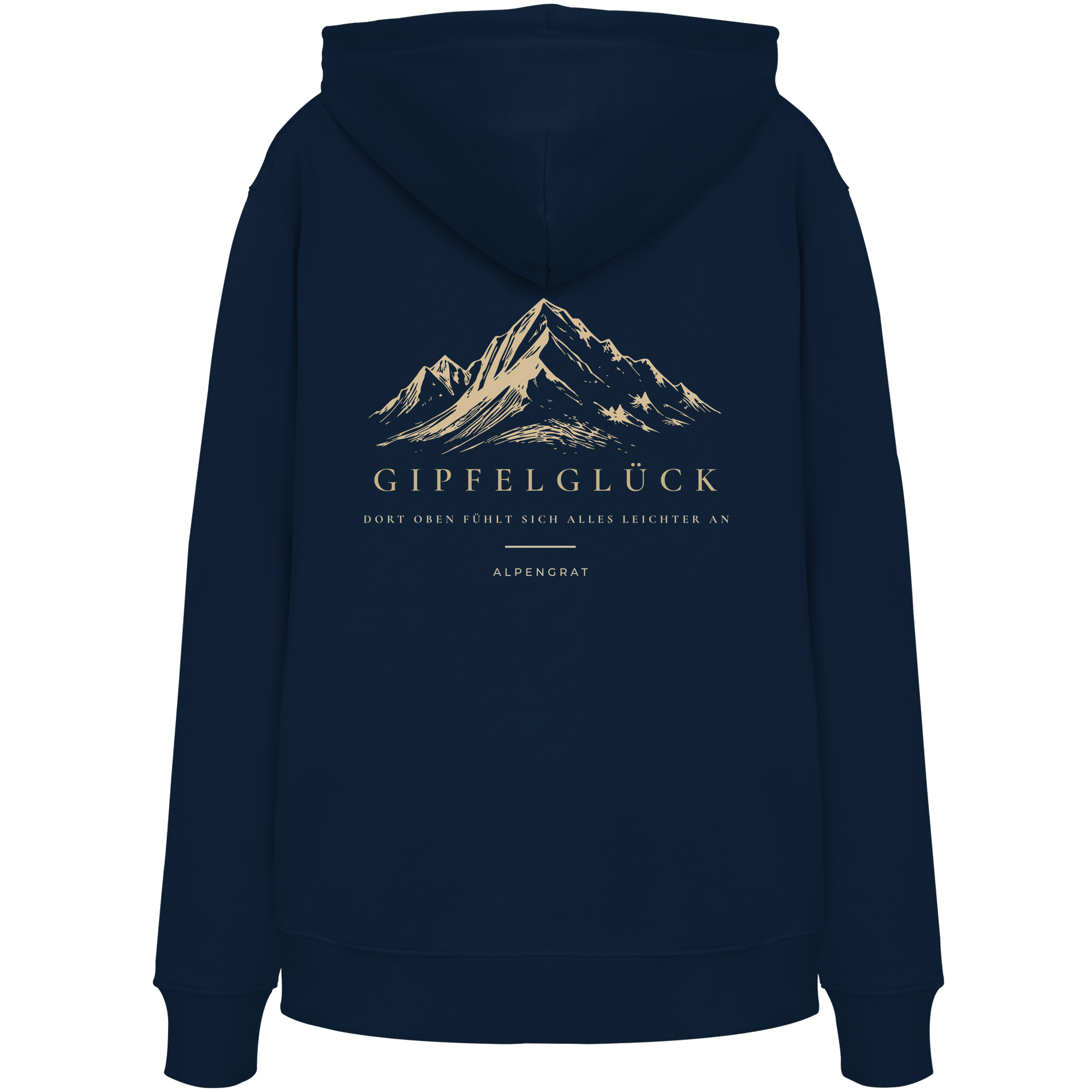 Gipfelglück - Dort oben fühlt sich alles leichter an. - Organic Hoodie