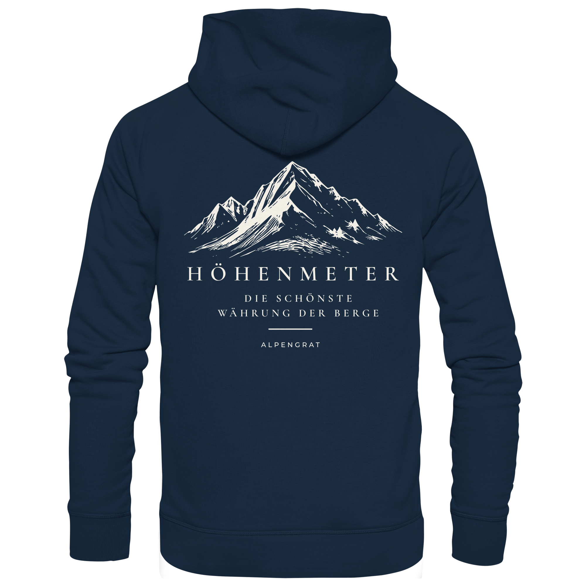 Höhenmeter - Die schönste Währung der Berge - Organic Hoodie