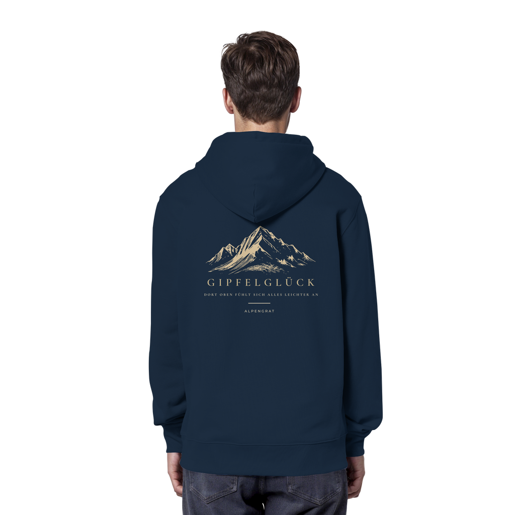 Gipfelglück - Dort oben fühlt sich alles leichter an. - Organic Hoodie