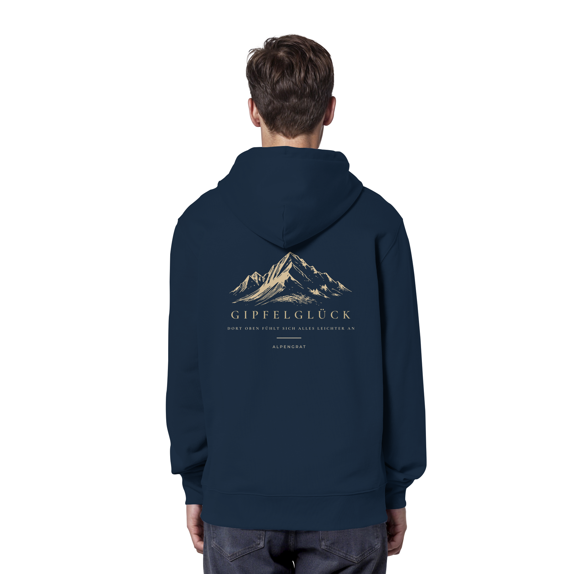 Gipfelglück - Dort oben fühlt sich alles leichter an. - Organic Hoodie