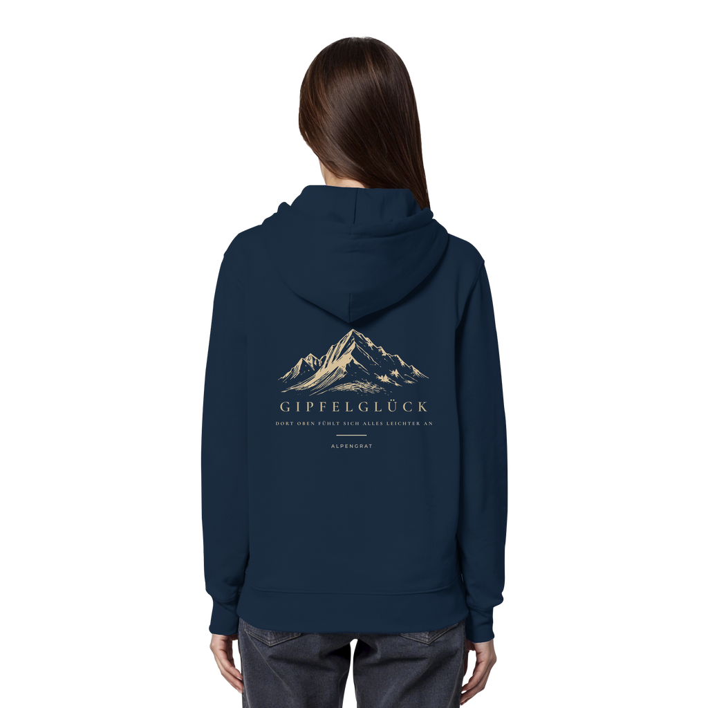 Gipfelglück - Dort oben fühlt sich alles leichter an. - Organic Hoodie