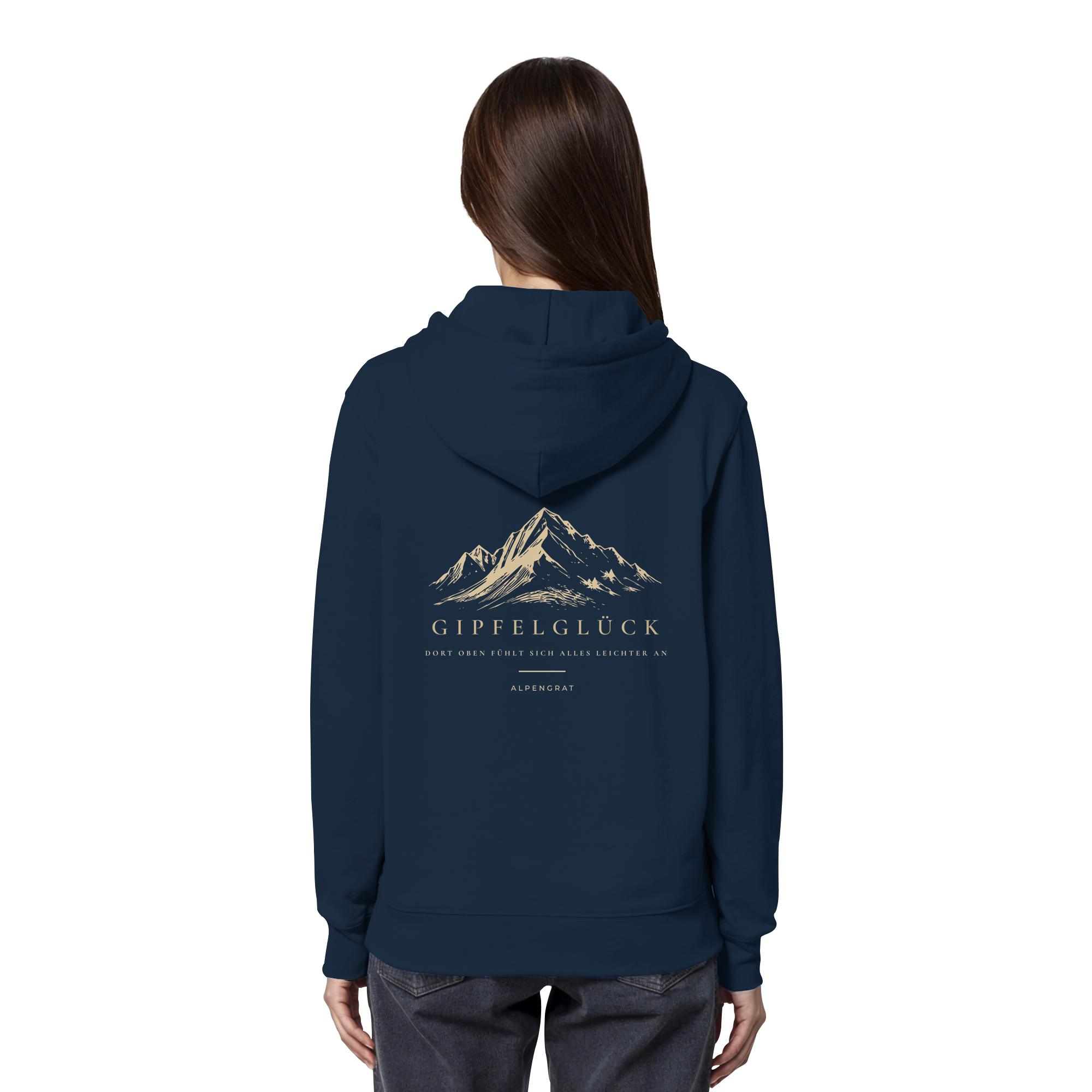 Gipfelglück - Dort oben fühlt sich alles leichter an. - Organic Hoodie