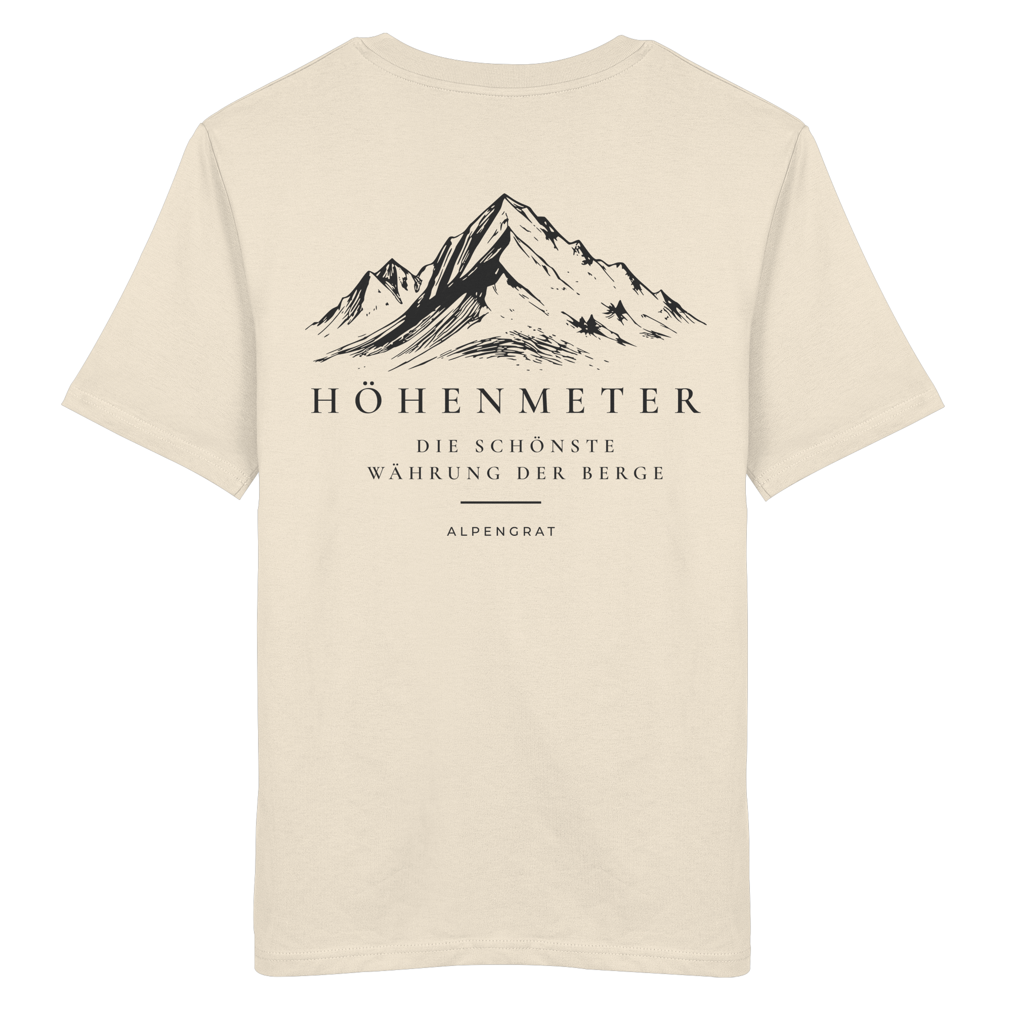 Höhenmeter - Die schönste Währung der Berge - Organic Shirt