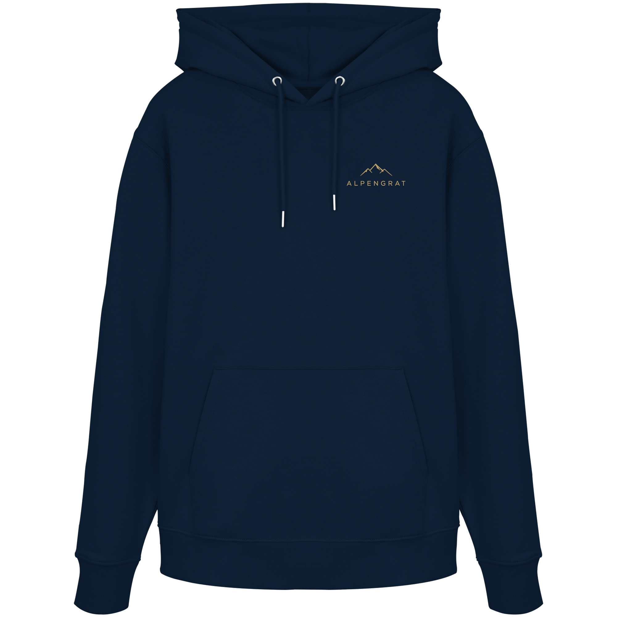 Bio Hoodie „Freiheit hat Höhenmeter“ – Backprint für Bergliebhaber